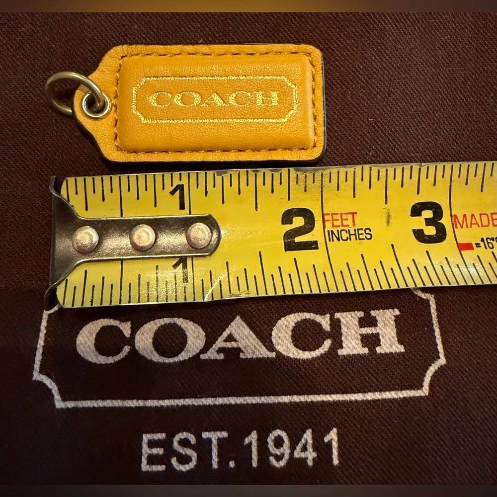 Coach Sunny Yellow Hang Tag - Picture 3 of 3
